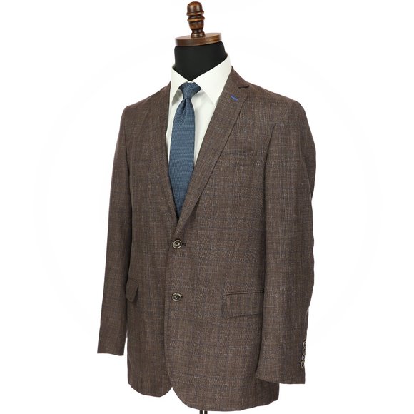 J. Hilburn Vitale Barberis Canonico Wool Cotton Linen Silk Blend Sport Coat 40R - Picture 5 of 12